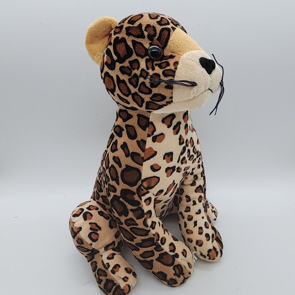 Vintage Ringling Bros Leopard Cheetah Jaguar Wild Cat Plush 20" Stuffed Animal